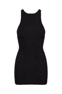 Kokomo Dress - Black Crinkle