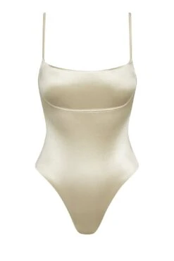 Sausalito One Piece - Champagne Shiny Jersey