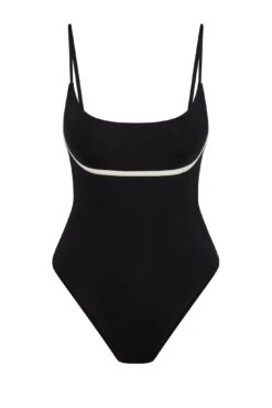 Sausalito One Piece - Black/Ivory