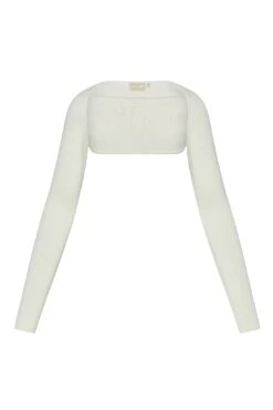 Silver Lake Knitwear Bolero - White Rib
